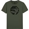 WARTSHIRT Maglietta Teschio Arditi WW1 Non Mi Trema in Petto Il Core Motto Arditi Skull T-Shirt (Battle Green, L)