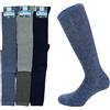 Enrico Coveri 6 Paia Calze LUNGHE Bimbo Calzino Ragazzo caldo cotone BL1ASS (IT, Numero, 27, 33, Regular, Multicolore)