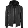 VEQUÈ Felpa con Cappuccio Imbottita di Pelliccia con Cerniera Tasche e Polsini Elastici Giubbotto Caldo Invernale (IT, Testo, 3XL, Regular, Regular, Nero)
