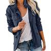 JokeLomple Giacca militare da donna - cappotto corto parka in cotone Firmate Baseball con Stampa Giubbino Primavera giacca in jeans sahariani donna Giacca Offerta per primavera cachi Giacca Primaverile