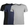 Sergio Tacchini, Set da 3 Magliette Intime Uomo in Cotone Elasticizzato Modello paricollo. Colore Nero - Taglia 5