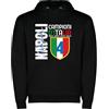 love print Felpa Napoli 2024/25 Idea Regalo Festa del papà - Unisex Cotone Felpato Colore Turchese/Nero 100% Cotone io c'ero (IT, Testo, XL, Regular, Regular, Azzurro)