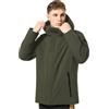 Australian Soft Shell Jacket giubbotto tencologia antivento protettivo resistente idrorepellente (S, Deep Army)