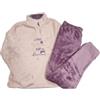 Ca Gi Sa Sorrento Pigiama Donna Invernale Coral in Ciniglia Caldo e Morbido (XL, Doggy Rosa)