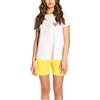 Russo Tessuti Pigiama Nightwear Girls Estivo Corto Mezza Manica Liu-Jo LJ Logo Cuore Glitter -Giallo-46