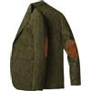 Stillluxury Giacca blazer in velluto a coste con toppa sul gomito, slim fit, da uomo, vintage, monopetto, per balli di fine anno e matrimoni, Marrone scuro, L