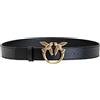 Pinko Cintura Donna Love Berry Simply Belt H3 FW 24 Fibbia Oro Colore Nero Taglia L