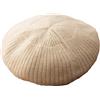 Suwequest Donne Cashmere Berretti Francese Inverno Beanie Berretto Berretto Solido Elegante Signora Caps, Beige, Taglia unica