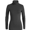 JADEA 2 Maglie Girocollo Donna 4267 Manica Lunga in Cotone Elasticizzato, Blu, L
