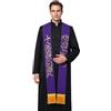 BLESSUME Viola Stola Casula Clero Pastore Ricamo Stola