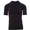 Payper THERMO PRO 280 SS Maglia termica da uomo girocollo maniche corte raglan misto poliammide poliestere tessuto elasticizzato speciali tramature Nero (4XL/5XL)