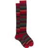 Gallo Calze lunghe rosso a righe multicolor
