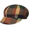 Alfonso D´Este Berretto Newsboy Salveno WoolD'Este Donna - Made in Italy Cappellino Lana Berretti con Visiera Visiera, Fodera Inverno Autunno/Inverno - Taglia Unica Beige-Verde
