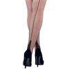 Vicky's Nylons Oh La La - Calze con cuciture in nylon, 100% nylon, taglia 2-6 (da XS a XL), Nero , M