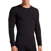 Intimitaly Liabel® 2 Magliette Intime Uomo Cotone Termico Caldo Girocollo Pacco da 2 T Shirt Uomo Manica Lunga Cotone Caldo Maglietta 333 (XXL, Nero)