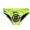 D&Vlab Costume Slip da Mare per Addio al Celibato ''Chiusa la Stagione'' Uomo Sposo, Grafica Divertente, Giallo o Verde Fluo, Gadget Originale per Festa Addio al Celibato