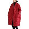 Yancremio Giacca Invernale Calda da Donna con Collo Alto e Lungo Piumino Giacca Oversize alla Moda per Il Tempo Libero Giacca Antivento Elegante con Bottoni da Lavoro (Nero,L)