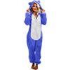MJGkhiy Tuta Intera Inverno Pigiama Donna Morbido con Cerniera Pigiamone Intero in Pile Overall Onesie Jumpsuit con Cappuccio Curvy Tuta da Notte Sherpa Homewear Set Pigiami Lunghi