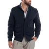 Giosal Giubbotto Uomo Trench Antivento Impermeabile Tessuto Tecnico Giaccone Lungo Imbottito Doppia Chiusura Varii Colori (IT, Numero, 46, Regular, Regular, Blu7)