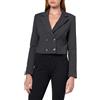 Guess Giacca Corta da Donna Eco Joandra, Grigio Scuro Melange, X-Small