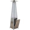 Stufa a Fungo a Gas Max 13kW Fiamma Viva Verticale 52x52x227 cm Pyramid Acciaio