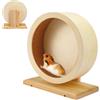 SUNOYA Ruota in legno per criceti, gerbilli, topi, cincillà e altri piccoli animali, diametro 15 cm