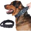 CEASELESLY Collare cane tattico,Collare Tattico per Cani Regolabile con Maniglia di Comando e Fibbia in Metallo,collare nero,Adatto per cani di taglia piccola, media e grande taglia (XL)