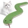 Vuggdt Giocattolo interattivo per gatti a di serpente, giocattolo interattivo per gatti a di serpente, figura realistica flessibile per gatti annoiati da interni che tirano e mordono per