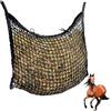 Tkxjry 90 x 80 cm Rete da Fieno a Maglia Stretta, Rete da Fieno per Cavalli, Rete per Fieno da Appendere, Rete da Fieno, per Cavalli,Rete da Fieno Grande per Capre,Pecore,Cavalli(Nero)