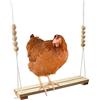 Generico Posatoio per Galline - Giocattoli In Legno Sicuri E Naturali Per Pulcini - Arredi da Esterno e Accessori per Allevamento di Ovaiole, Habitat per Cortile e Giardino