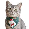 GjnjfdF Bandana Collare Per Gatto Per Natale,Costume Festivo Per Animali Domestici - Bandana per Gattini con Stampa Natalizia | Per Raduno Familiare, Festa, Fotografia E Gioco Di Ruolo