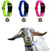 OILODA Collari per capra con campana, set di 3 collari regolabili in nylon per pecora, con mucca, cavallo, pecora, campanella in bronzo anti-smarrimento, accessori per mucche, capre e piccoli animali da