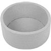 Petsona 70X30cm/SENZA Palline Piscina di Palline Colorate per Animali Tondo Piscina in Schiuma per Cani Gatti Coniglio, Fabbricato in EU, Grigio Chiaro