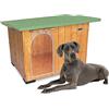 ORIGINAL LEGNO Acquista in Fabbrica Cuccia in Legno per Cani da Esterno Rinforzata Tendina Omaggio MADE IN ITALY mod. Italy E - Alano 122x98xH86…