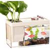 Generic Acquario Trasparente da Scrivania per Betta, Organizer per Gamberetti e Piccoli Habitat di Granchi