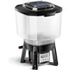 SunSun CFF-212 Mangiatoia per pesci ad energia solare, distributore automatico di mangime per laghetti, programmabile, con contenitore da 12 litri per 1-6 somministrazioni al giorno