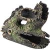Garosa Tronco Artificiale per Acquario, Decorazione Hollow Tree Hole in Resina con Design Driftwood Naturale, Casetta per Riproduzione Pesci, Radici Albero Sintetico per Tank ST-004C