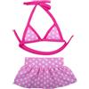 fxwtich Costume da bagno per animali domestici 1 set costume da bagno per animali domestici chiusura confortevole stampa trasparente Ins Estate Pet Bikini Dog Beach Pet Costume da bagno Beach Party Pet