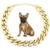DUANxiaoyanK 3 collane in plastica dorata a forma di cane, collana in plastica dorata, accessori per animali domestici, per piccole e medie dimensioni