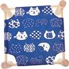 HAPINARY Amaca per Criceti Supporto in Legno, Cotone Blu per Casa | Letto Sospeso Smontabile, Design Traspirante Ampio Spazio, Adatto per Criceti e Gatto in Casa