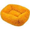 Mateju Cuccia Cane di Peluche, Lettino Gatto Rettangolare Lettino Cane Interno in Peluche Morbida Letto Gatto Lavabile Cuccia per Animali Domestici con Fondo Antiscivolo (Arancione,XS 45x35cm)
