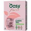 OASY Lettiera Agglomerante Pure Classic Talc, 10 L, Profumazione al Talco, Controllo Odori, per Gatti