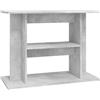 vidaXL Supporto Acquario 80x35x60 cm Legno Multistrato Grigio Cemento