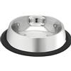 Suinga MANGIATOIA ABBEVERATOIO per cani e gatti. CAPACITÀ 0,45 litri. Ø 16 cm. Ciotola in acciaio inossidabile con gomma antiscivolo.