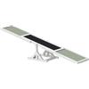 PawHut Agility Sport per cani a dondolo - Dondolo per cani - Attrezzatura per allenamento cane - Legno pre-oliato Feltro bitumato antiscivolo Grigio Bianco