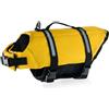 FANSU Giubbotto Salvagente per Cani con Manico, Regolabile Giubbotti di Salvataggio per Animali Domestici-per Cani di Taglia Piccola, Media e Grande-per Nuoto eCanottaggio (S,Giallo)