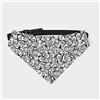 FJQWKLF Ornamento floreale Texture Collare a bandana per cani Sciarpa triangolare per animali domestici Fazzoletto per gatti con fibbia regolabile