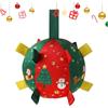 Generisch Pallone da squittio per cani - Palla di Natale per forti masticatori - Giocattoli interattivi E per animali domestici per cani di piccola taglia media e grande esercizio di