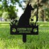 AGEUIRPOD Targa Commemorativa Personalizzata in Metallo per Animali Domestici con Testo/ Nome/Data, Commemorativo per Cani Defunti, Lapide Personalizzata per Cane Gatto, Giardino DecorazioneTombale Animali