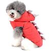 Ranphy Cucciolo Cappuccio Vestiti Cappotto Abbigliamento Cane Jack Dinosauro Costume Domestico Gatto Vestiti Cappotto Abbigliamento Yorkshire Chihuahua Cucciolo Felpa Rosso M